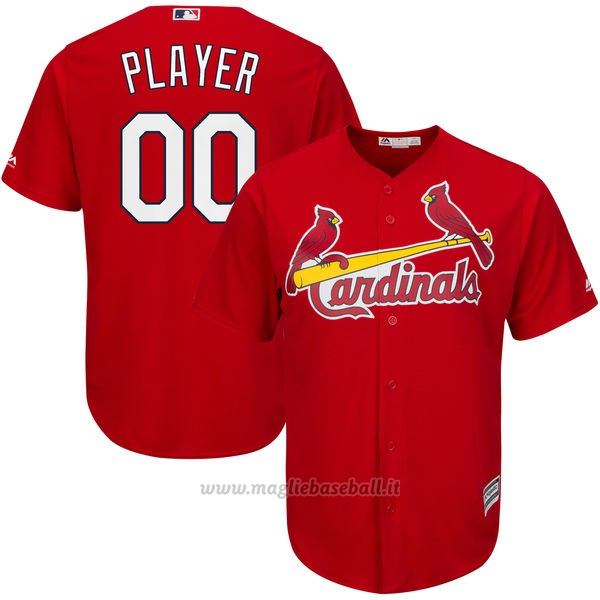 Maglia St. Louis Cardinals Personalizzate Rosso